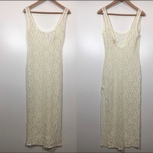 Gold Label Vintage Victoria’s Secret lace cream dress maxi S